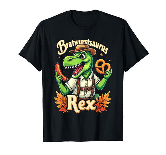 Funny Oktoberfest Dinosaur Lederhosen T-Rex Kids T-Shirt