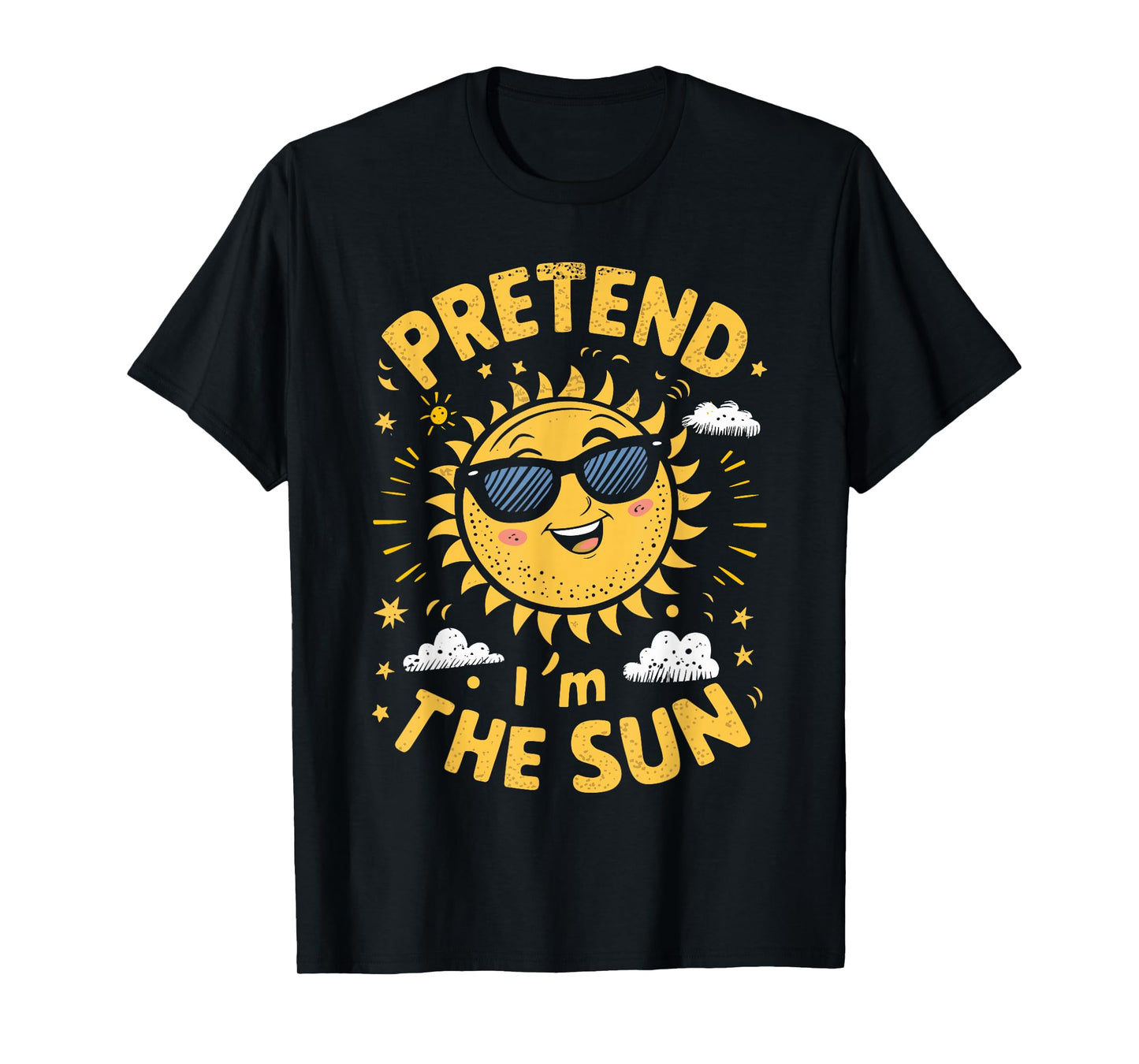 Pretend I'm The Sun Funny Lazy Halloween Matching Costume T-Shirt