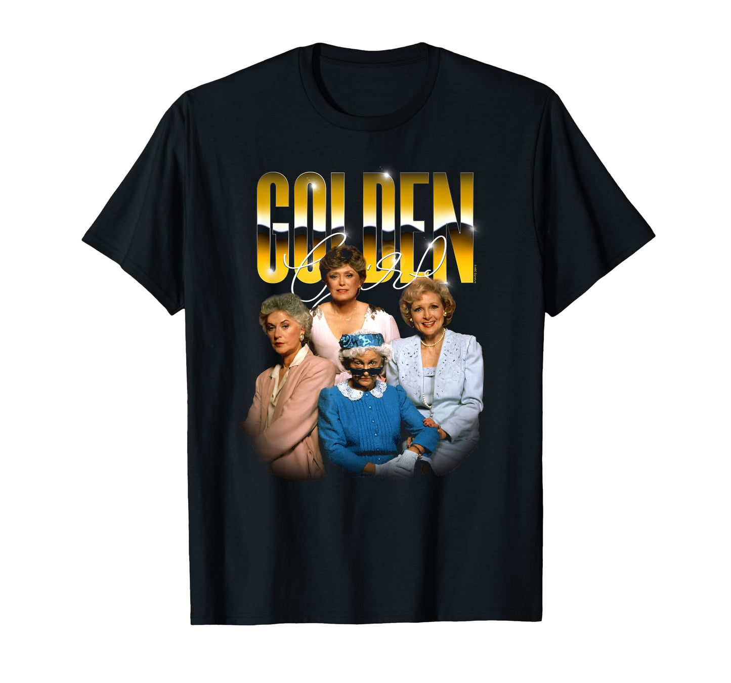 The Golden Girls Golden Chrome Funny TV Show T-Shirt