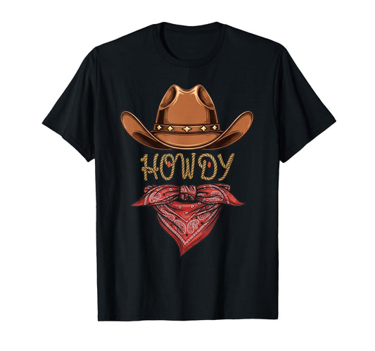 Western Cowboy Birthday Party Howdy Cowboy for Women Man T-Shirt