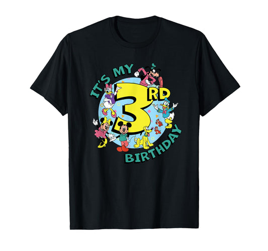 Disney Mickey and Friends It's My Third 3rd Birthday T-Shirt