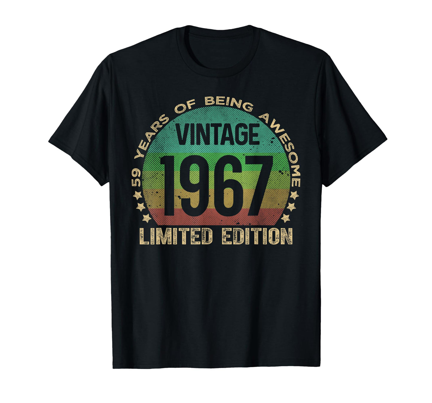 59 Year Old Gifts Vintage 1967 Limited Edition 59th Birthday T-Shirt