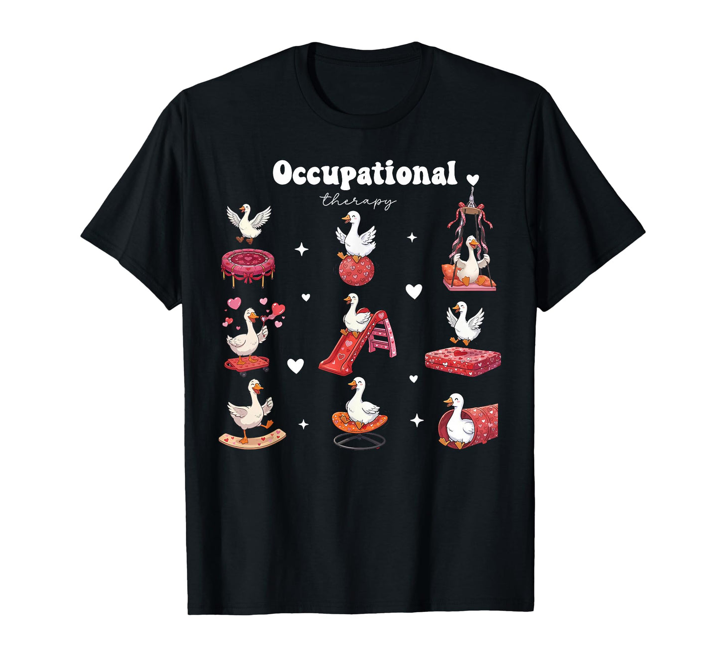 Valentines Occupational Therapy Silly Goose OT Therapist T-Shirt
