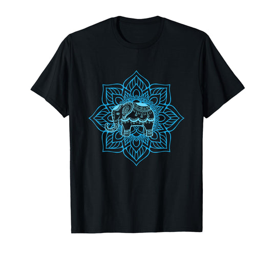 Water Elephant Mandala | Spiritual New Age Buddhist Yoga T-Shirt