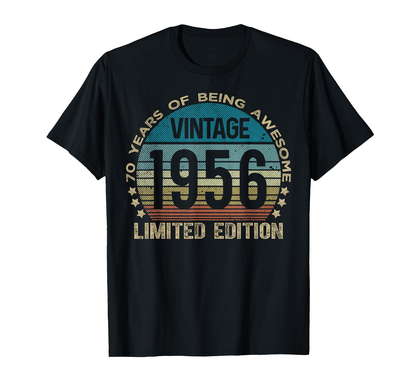 70 Year Old Gifts Vintage 1956 Limited Edition 70th Birthday T-Shirt