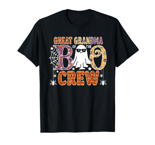 Great Grandma Of The Boo Crew Halloween Family Matching T-Shirt