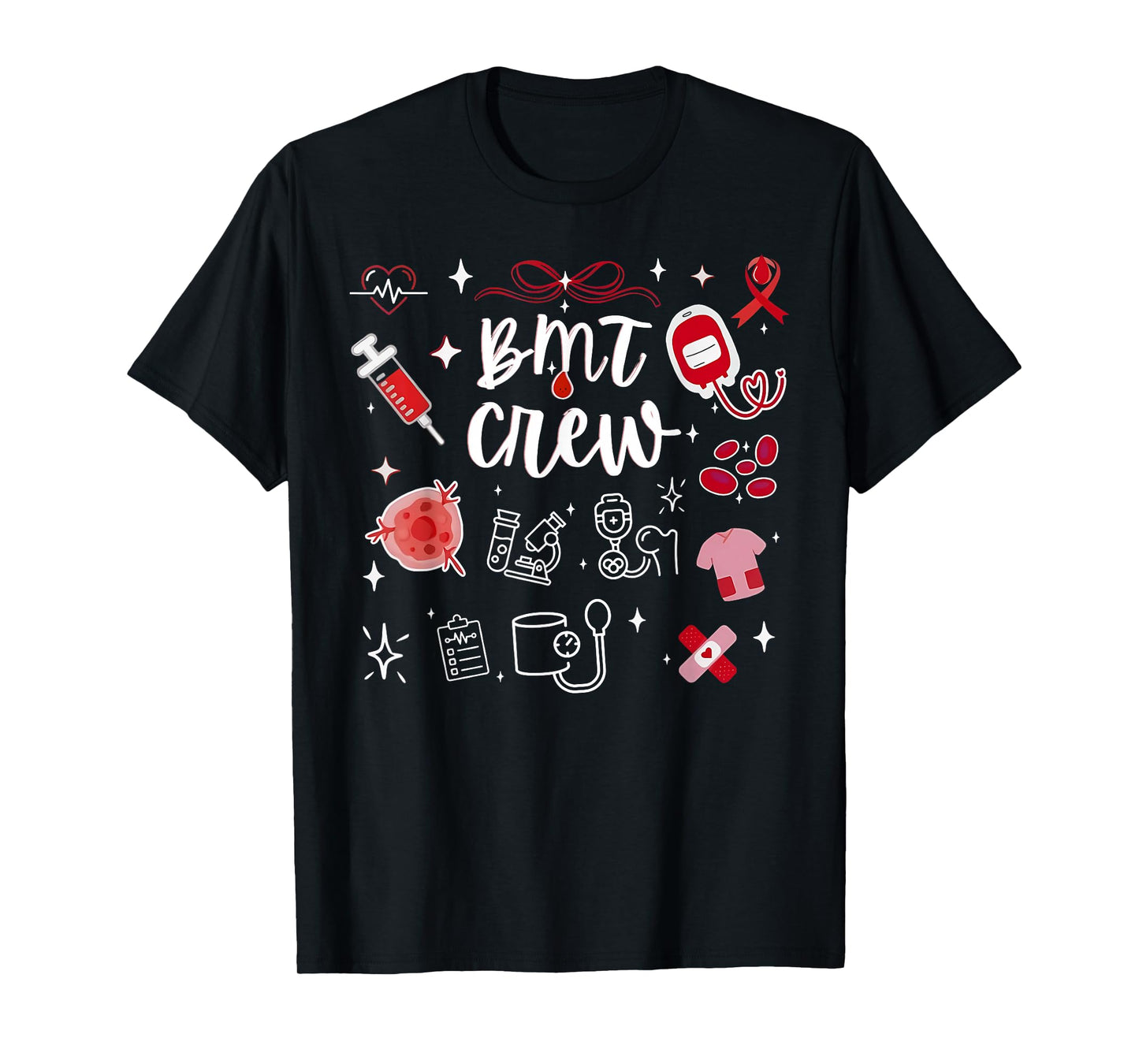 BMT Crew Bone Marrow Transplant Nurse Valentine Day Donor T-Shirt