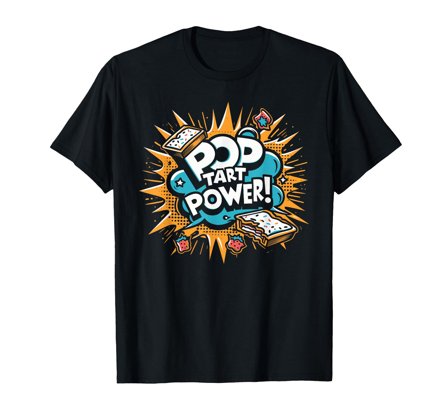 Pop Tart Power! Funny Gym Fitness Frosted Toaster Pastry T-Shirt