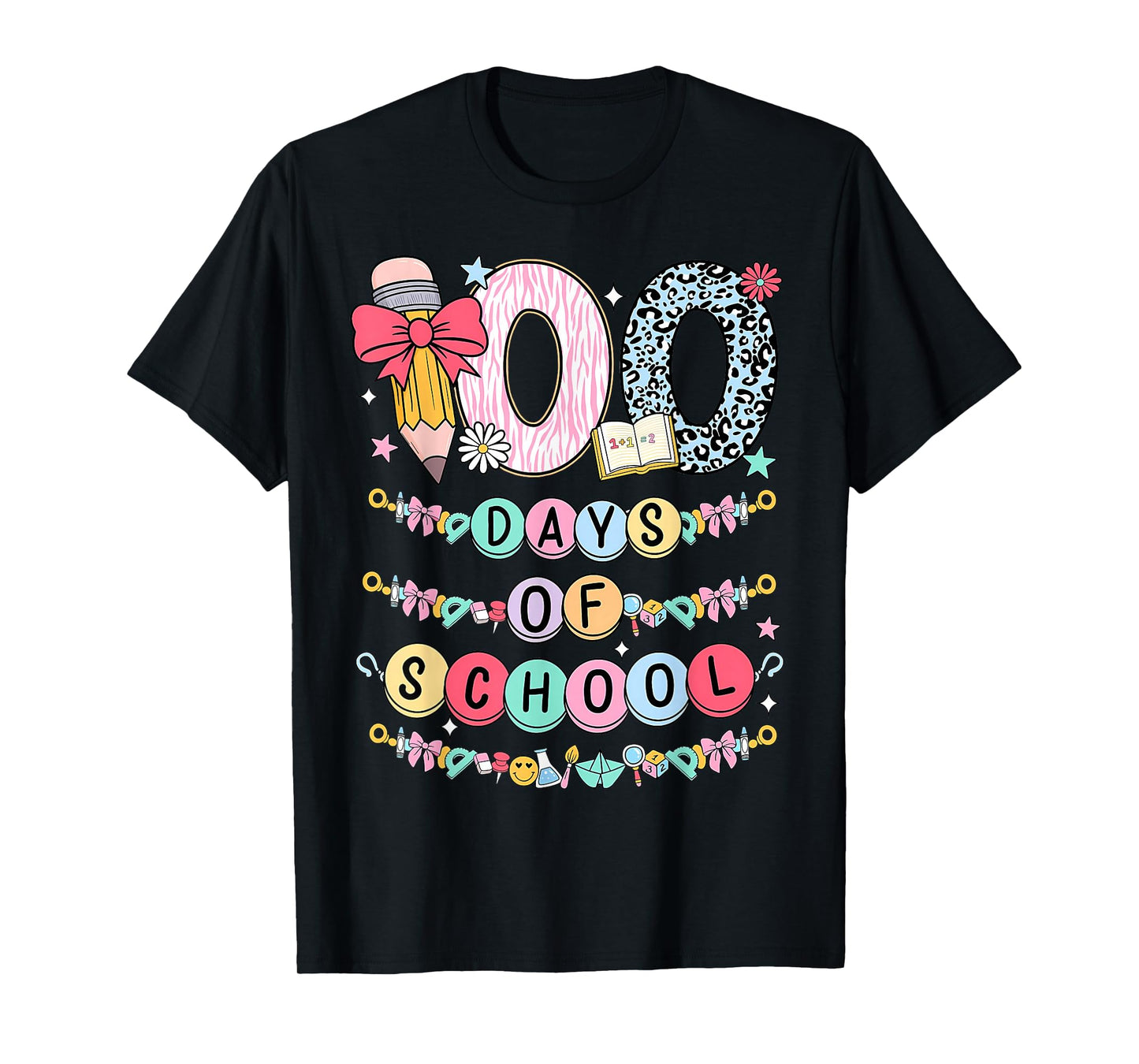 100 Days of School Friendship Bracelets 100 Days Smarter Kid T-Shirt