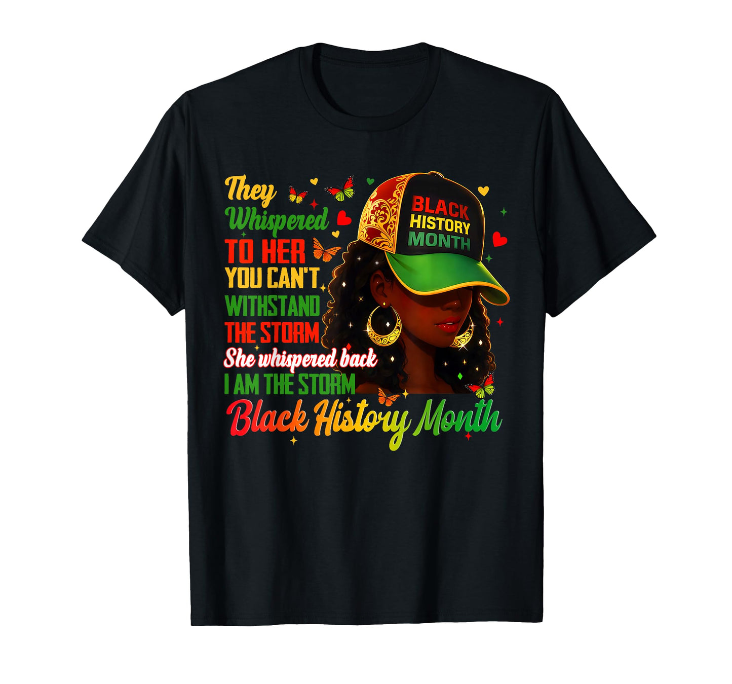 I am Black Pride Black History Month African Outfit Women T-Shirt