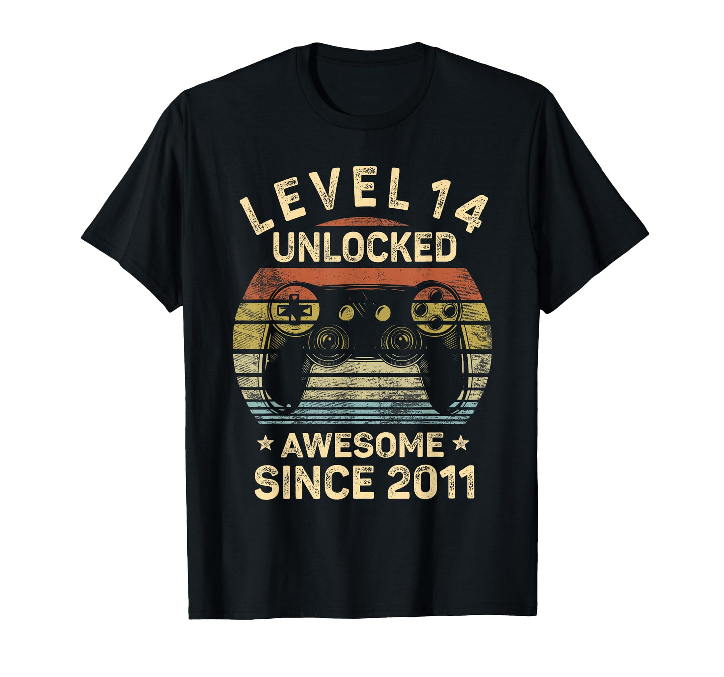 Level 14 Unlocked 14th Birthday 14 Year Old Gifts Gamer Bday T-Shirt