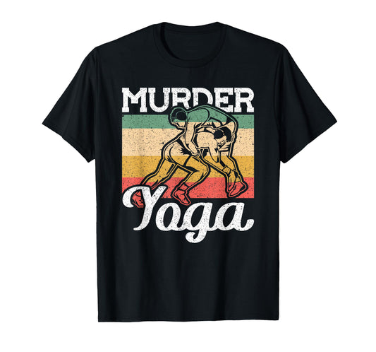 Vintage Murder Yoga Wrestling T-Shirt