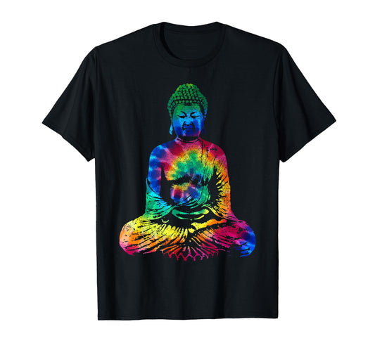 Buddha Tie Dye Vintage Yoga Yogi Buddhist T-Shirt