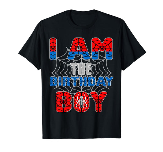 Spider Web Birthday Party I'm The Birthday Boy T-Shirt