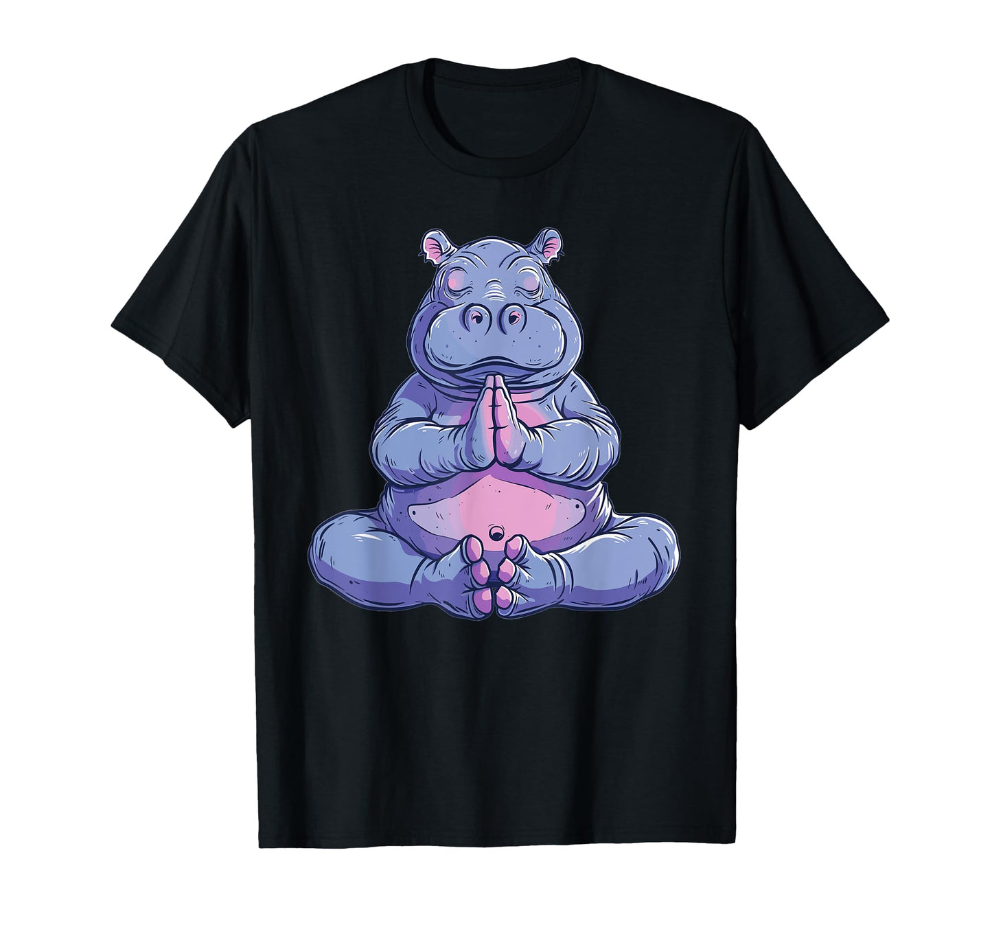 Cute Hippo Yoga T-Shirt