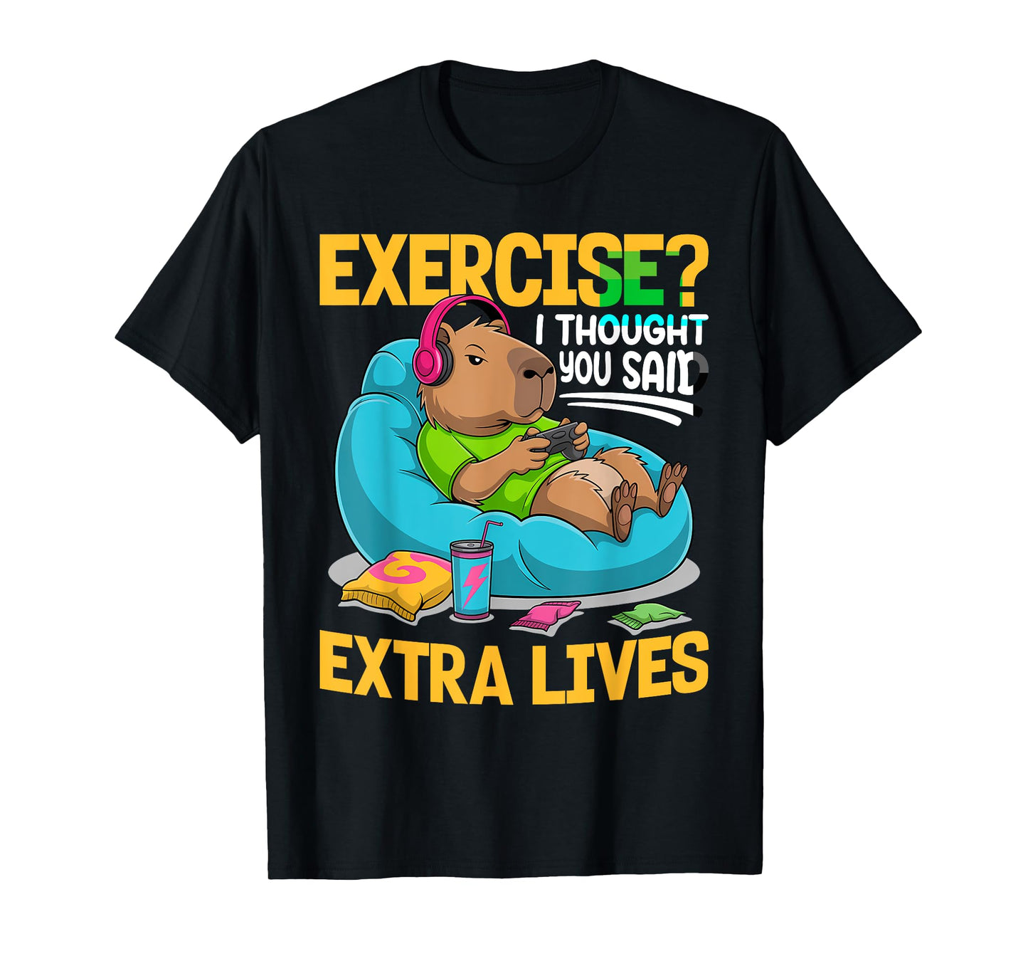 Capybara Gamer Gaming T-Shirt