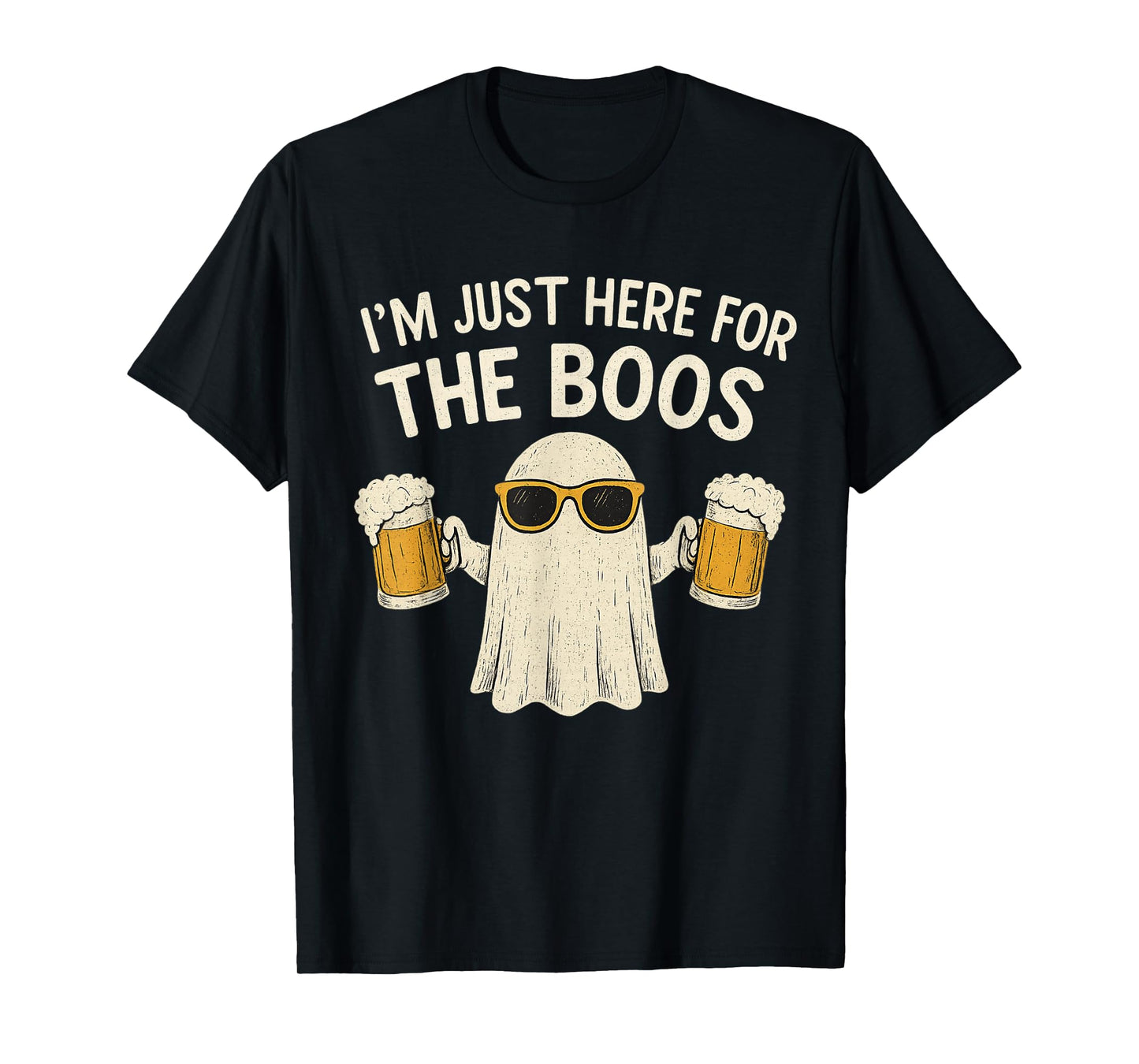 Im Just Here for The Boos Funny Gift Halloween Ghost T-Shirt