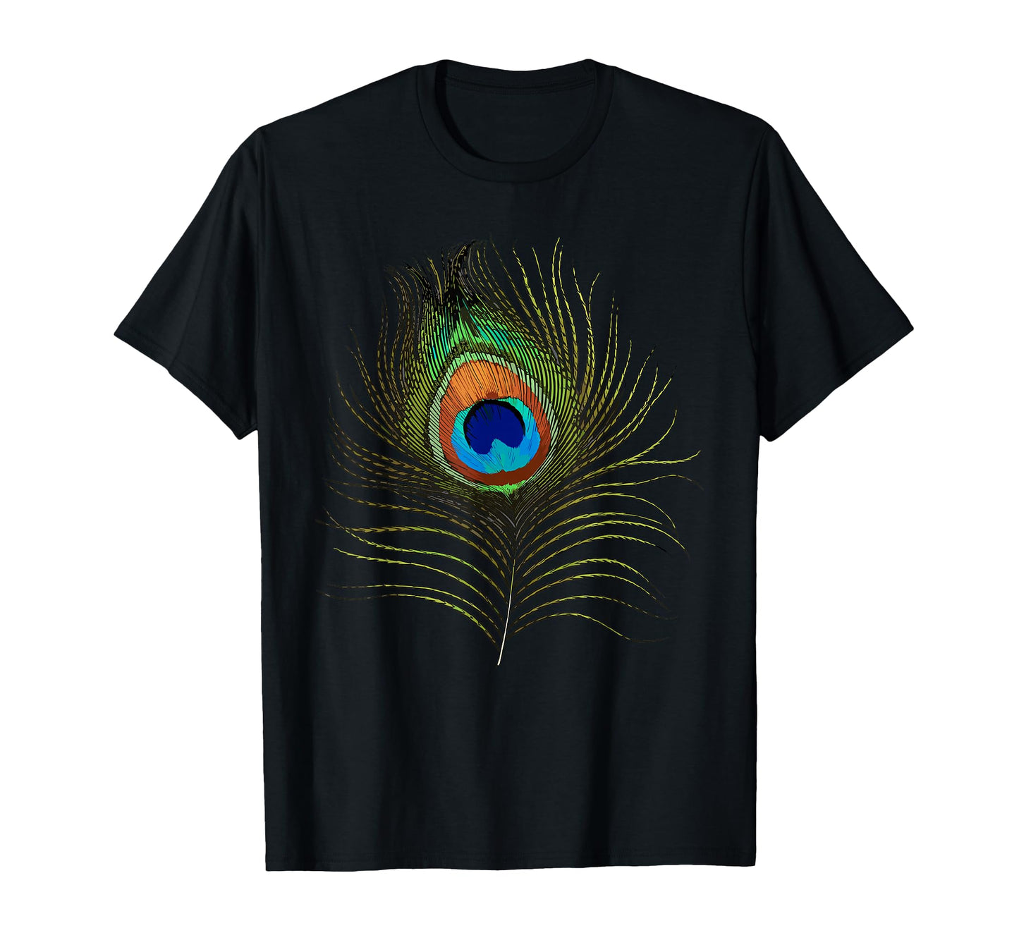 Funny Peacock Art For Men Women Adult Feather Peacock Lover T-Shirt