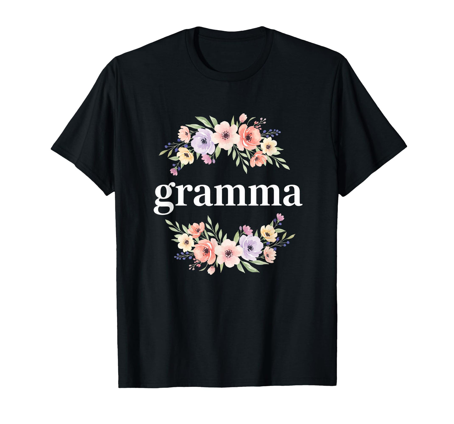 Teacher Gramma Floral, 'Gramma' Proud School Teacher Design T-Shirt
