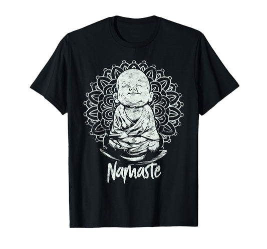 BUDDHA YOGA T-shirt YOGA namaste tshirt Gift for men & women T-Shirt
