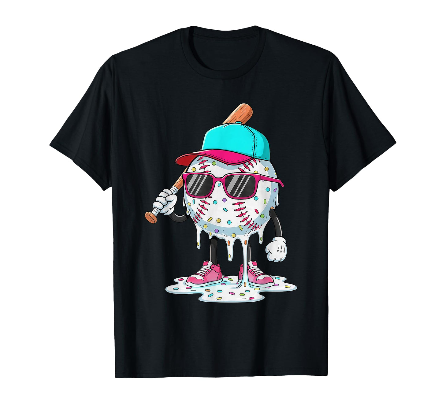 Baseball Drip Ice Cream Lifestyle Sprinkless Boy Kid T-Shirt