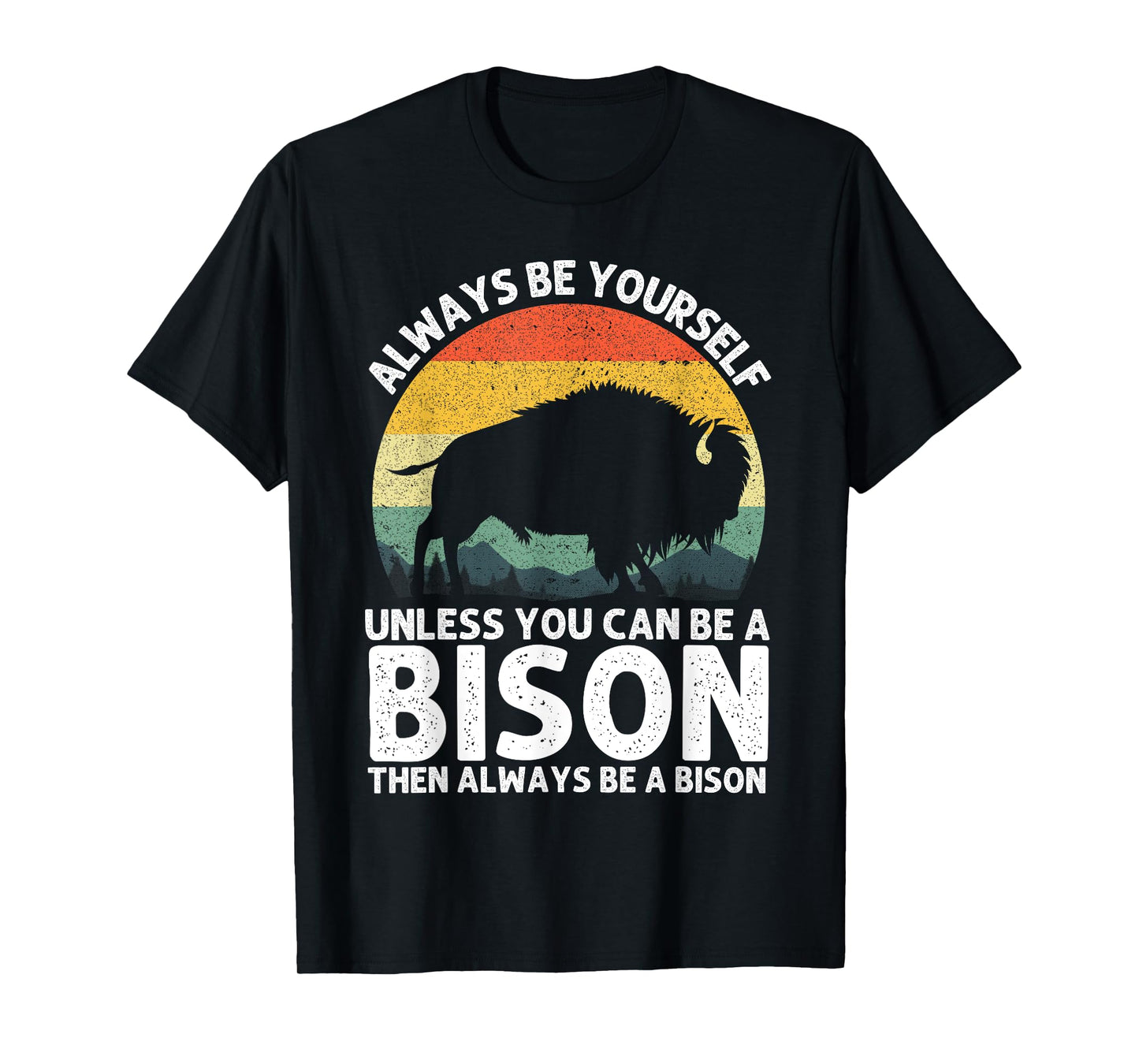 Cool Bison Design for Men Women Buffalo Animal Lovers Bison T-Shirt