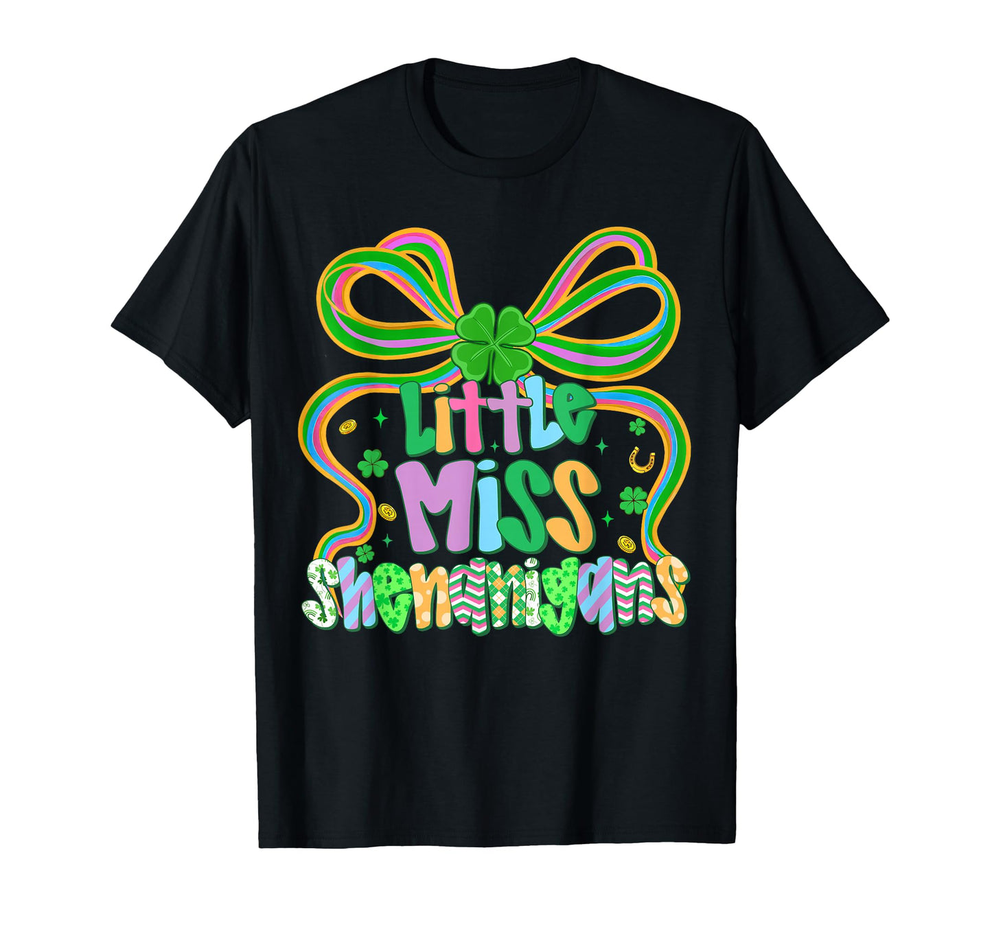 Little Miss Shenanigans St Patricks Day Shirts Girls Toddler T-Shirt