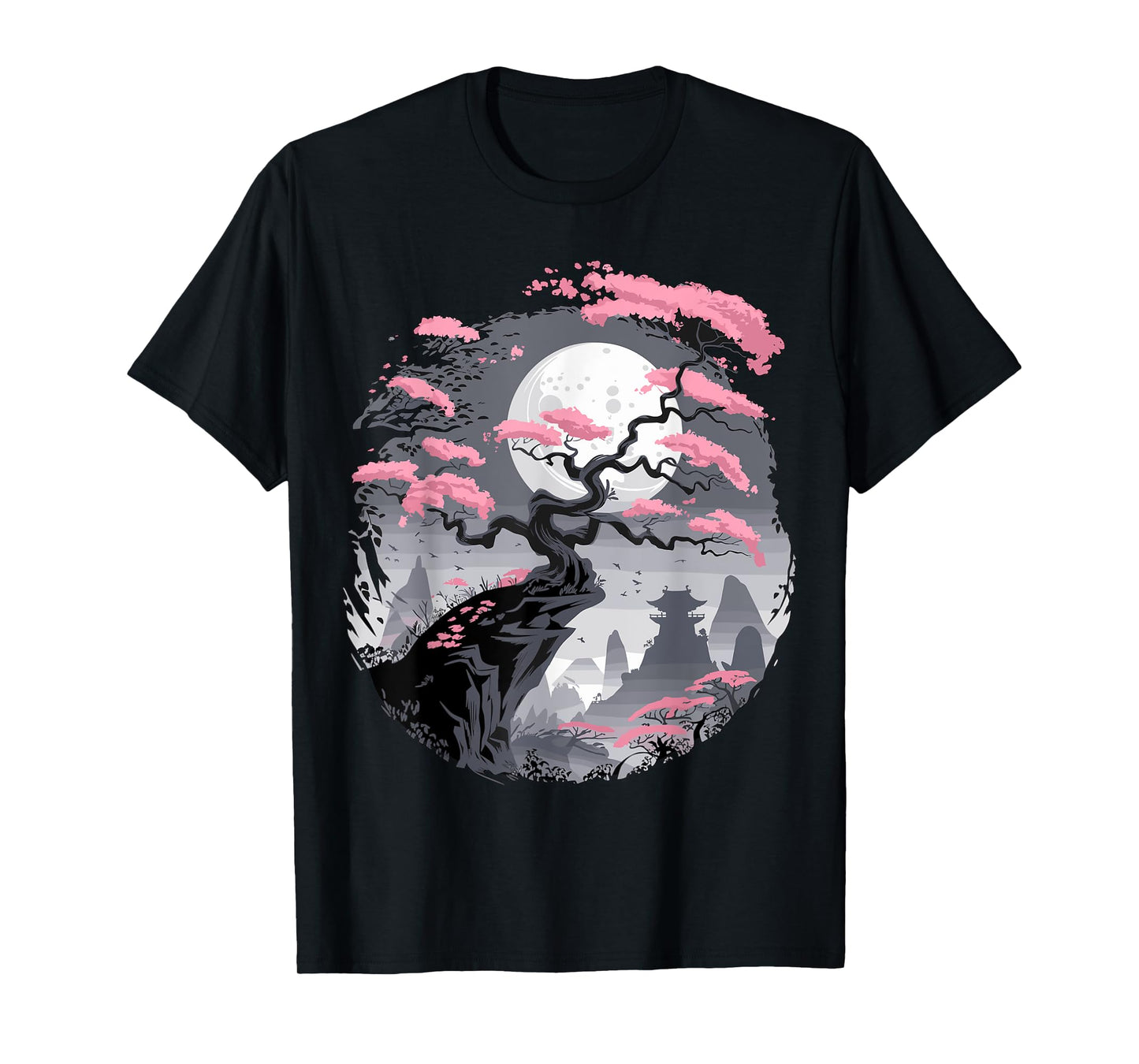 Japanese Sakura Garden Mount Fuji Cherry Blossom T-Shirt
