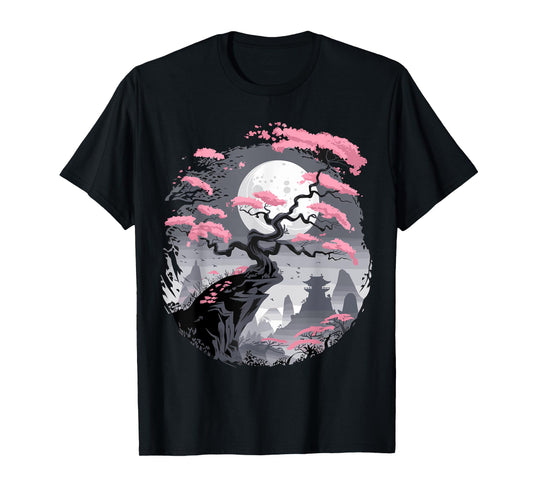 Japanese Sakura Garden Mount Fuji Cherry Blossom T-Shirt