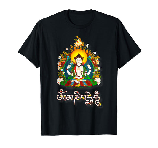 Tibetan Buddha Om Mani Padme Hum Amitabha T-Shirt