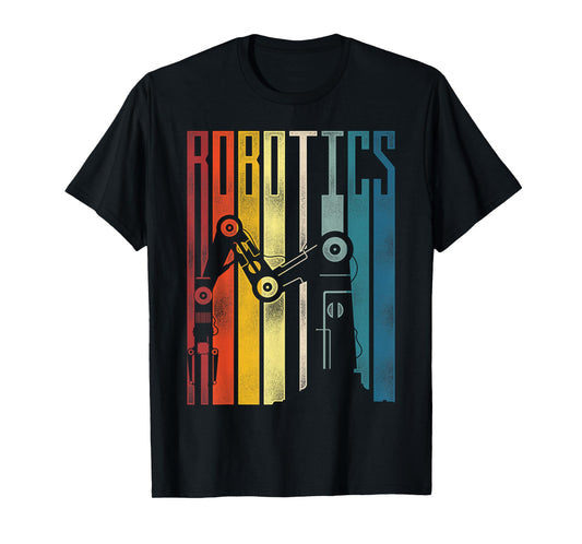Robot Robotics Engineer Retro Vintage Robotics T-Shirt