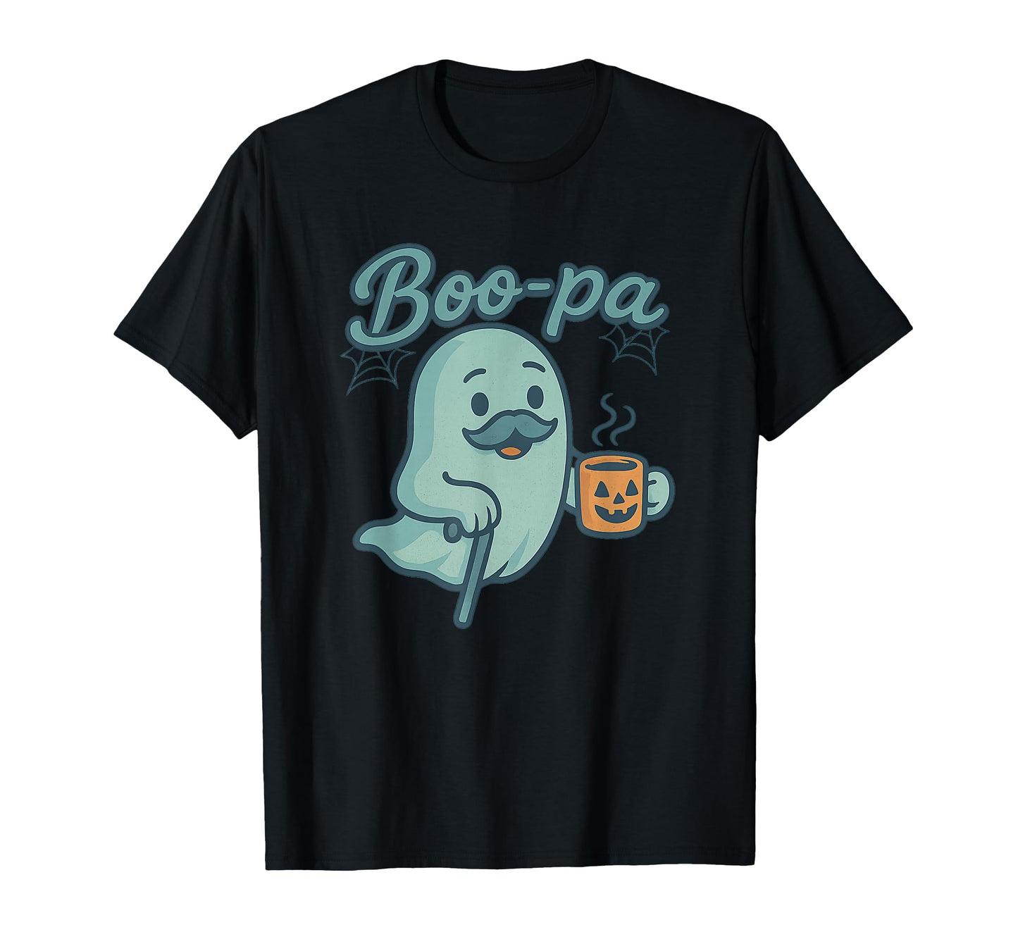 Boo-pa Halloween Grandpa Ghost Funny Boo Pa Pumpkin Coffee T-Shirt