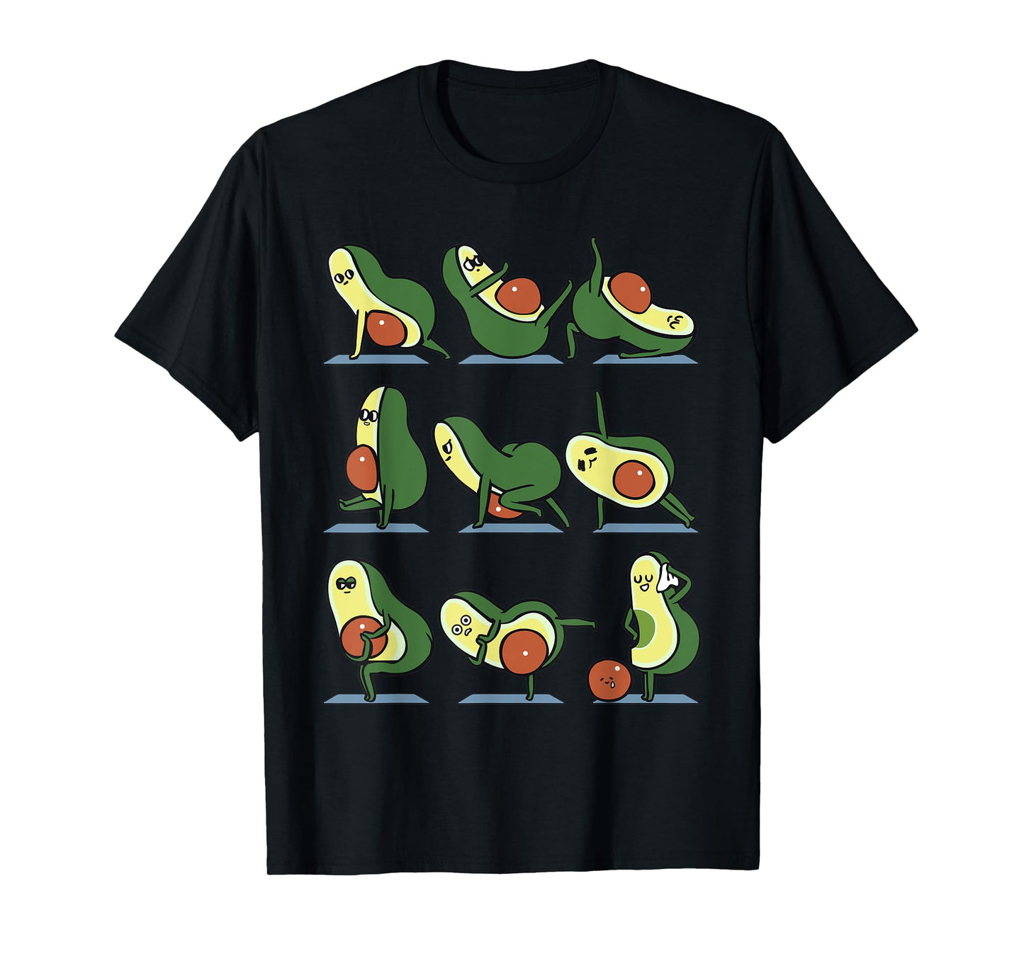 Avocado Yoga For A Flat Tummy T-Shirt