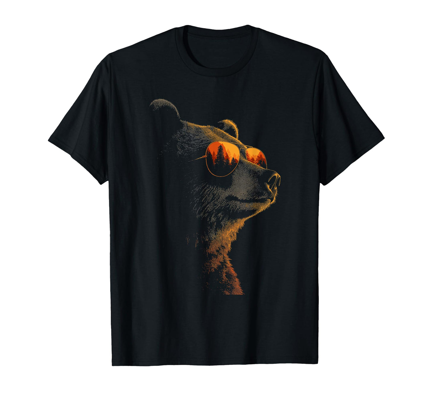 Retro Novelty Men Women Kids Funny Bear T-Shirt