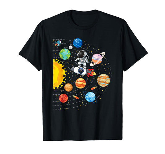 Solar System Planets Science Space Astronaut Universe Galaxy T-Shirt