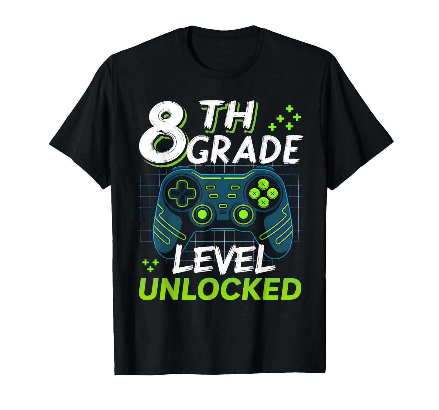 Back to School 8th Grade Boys Gamer First Day School Level T-Shirt
