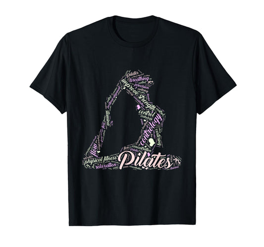 Pilates Wordcloud B T-Shirt