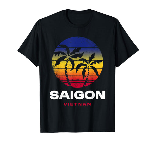 Saigon Vietnam Ho Chi Minh City Retro 80s Style T-Shirt