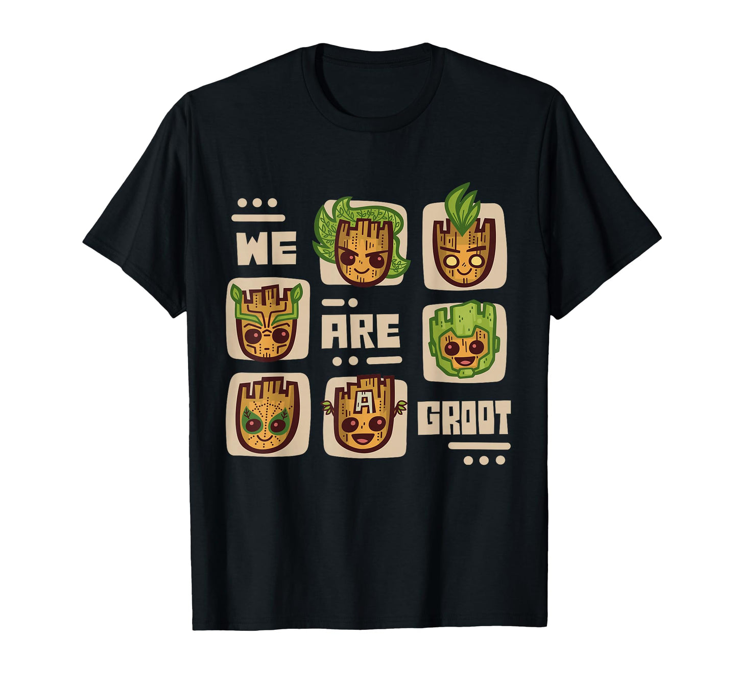 Marvel 85th Anniversary We Are Groot Super Hero Impressions T-Shirt