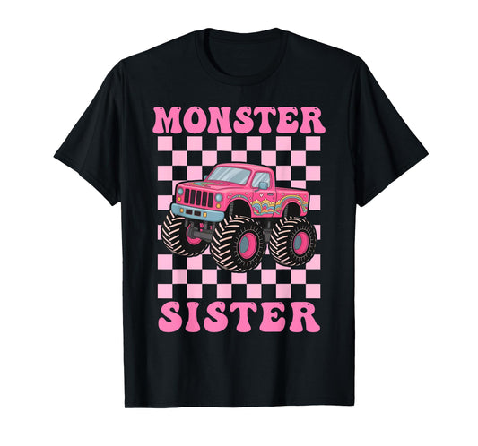 Monster Truck Sister Family Matching Monster Truck Lovers T-Shirt