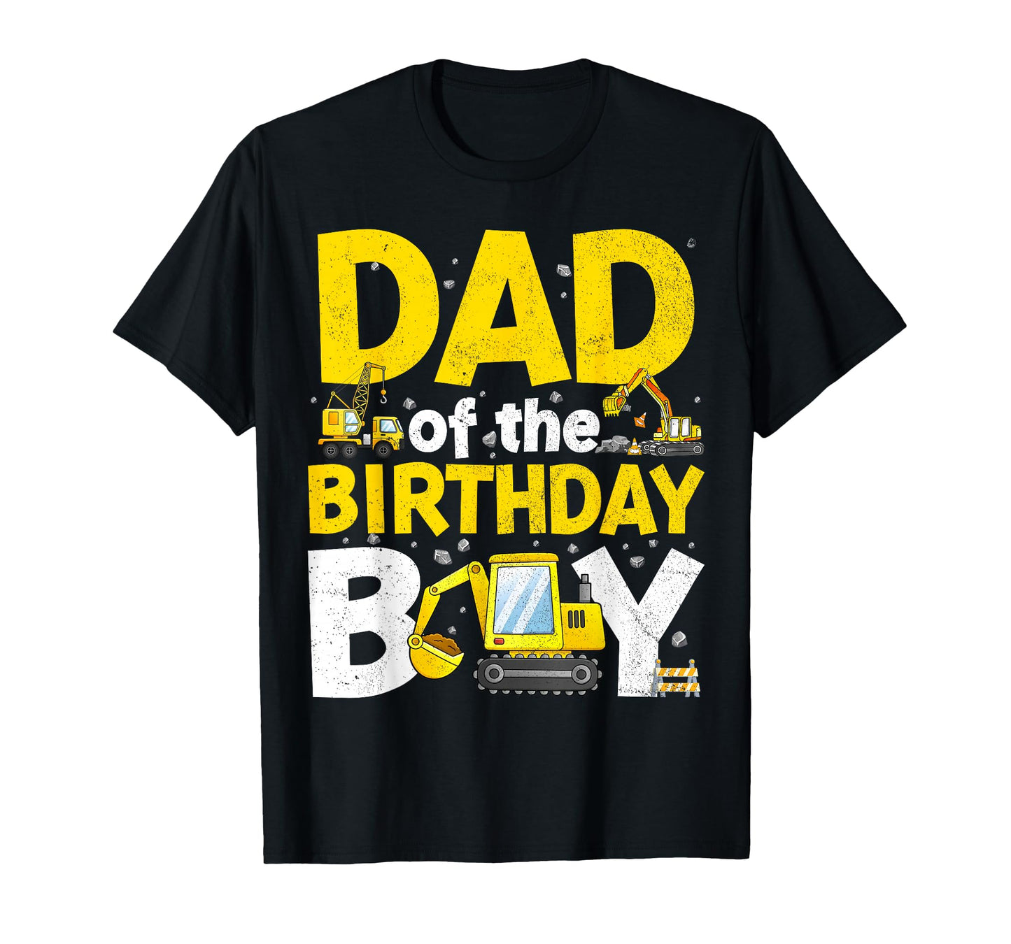Dad Of The Birthday Boy Matching Construction Family Party T-Shirt
