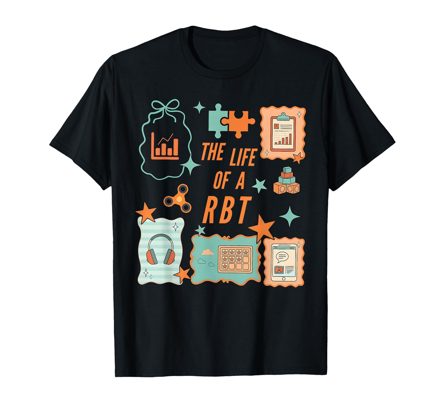 Retro The Life of a RBT Registered Behavior Technician ABA T-Shirt