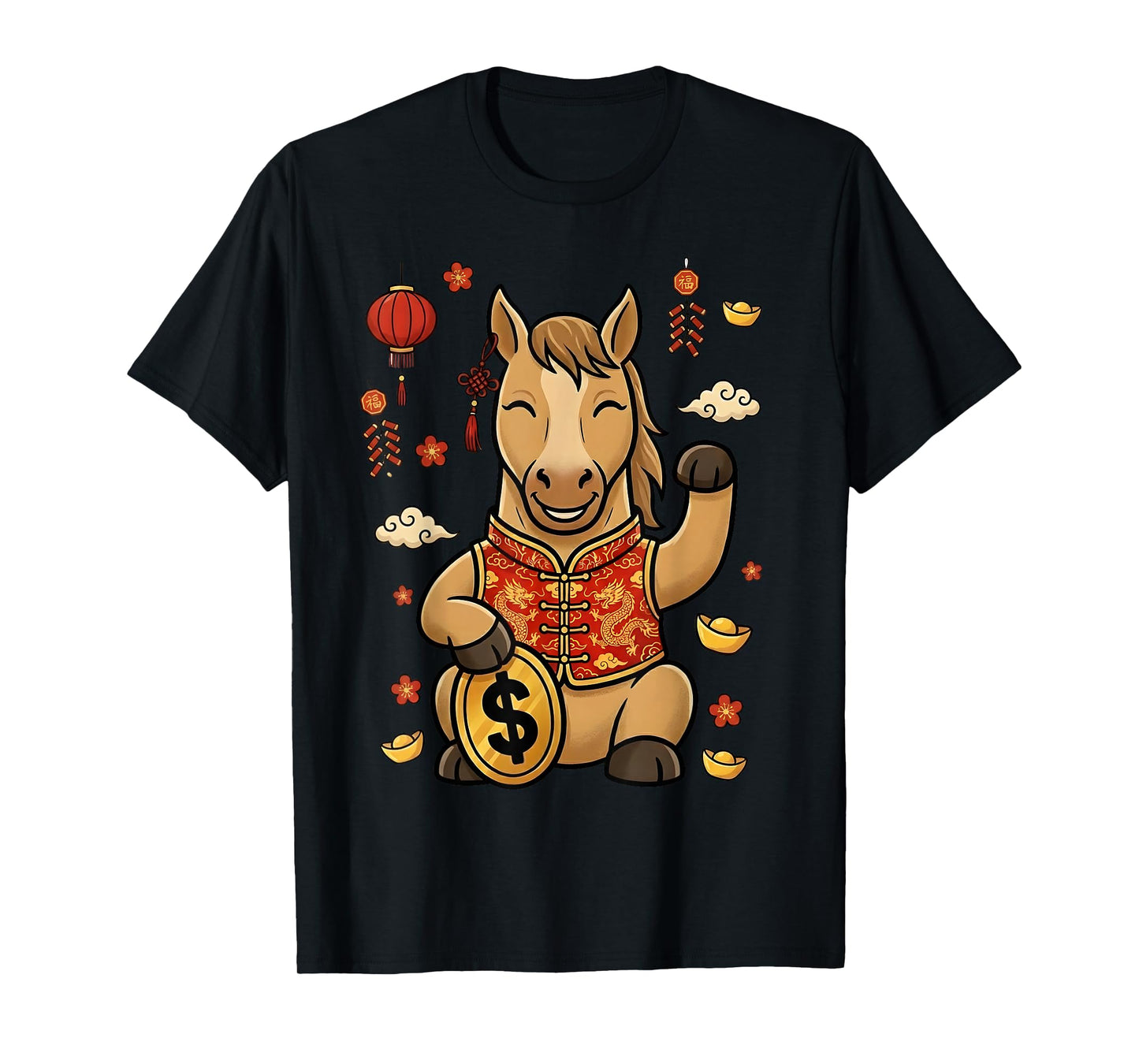Zodiac Chinese New Year of The Horse 2026 Men Women Kids T-Shirt