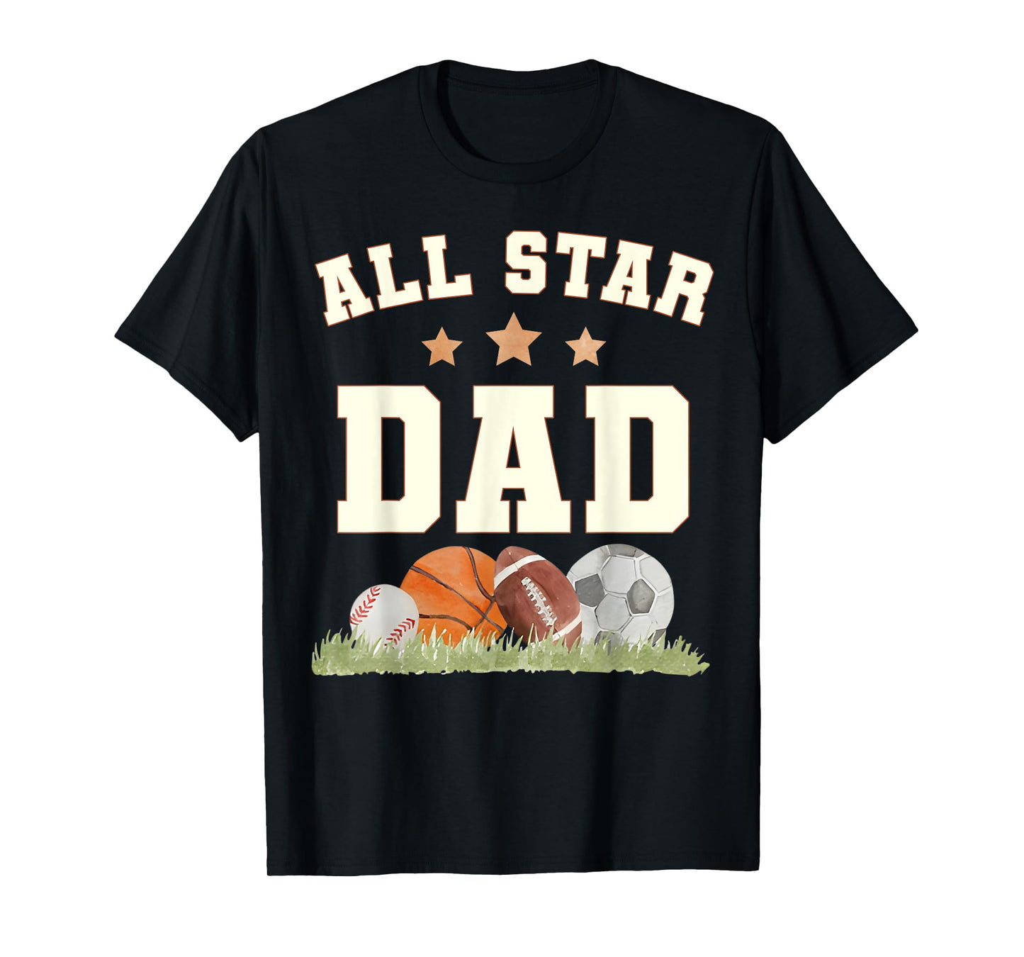 Dad of The Birthday Boy Basketball Football Soccer Sport T-Shirt