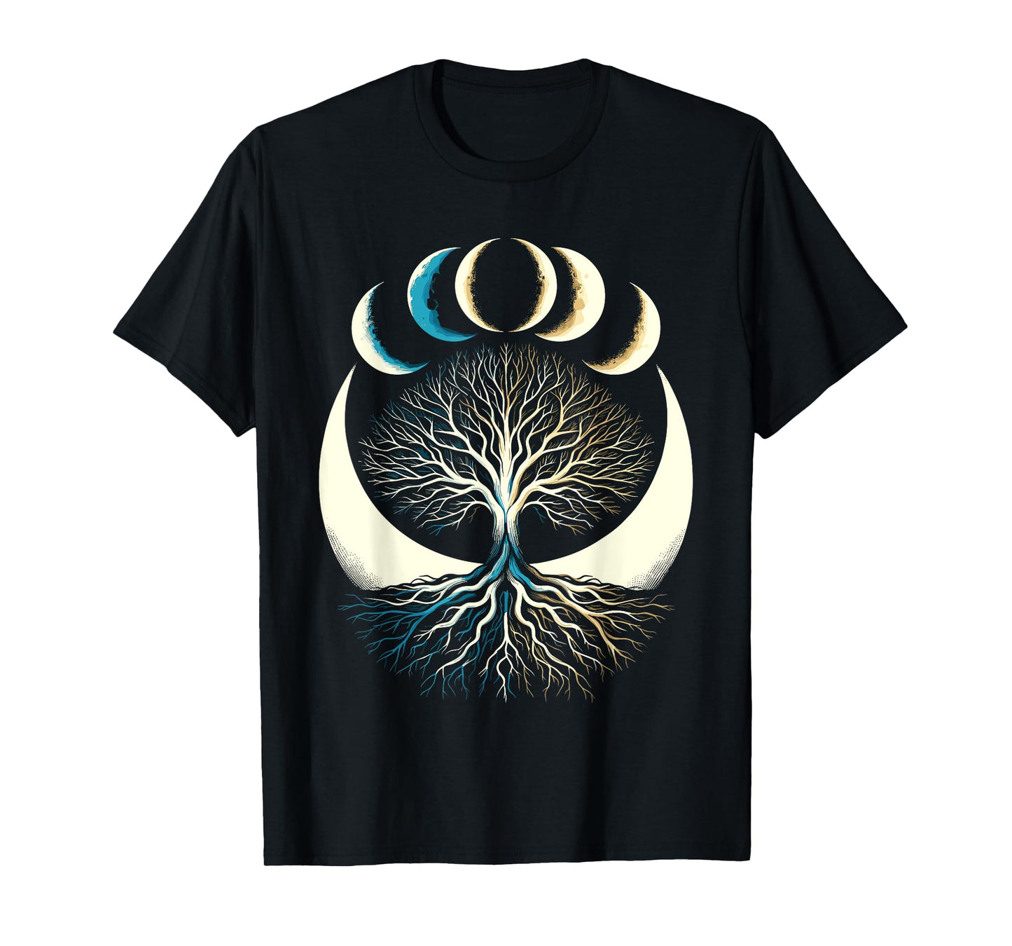 Phases Of The Moon Tree T-Shirt
