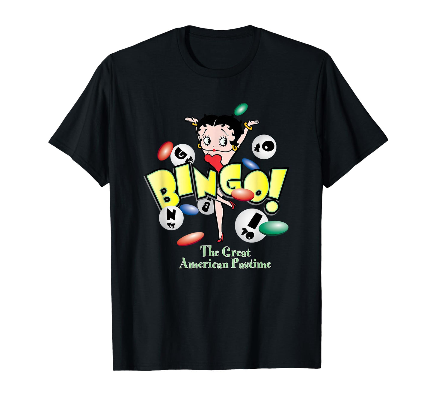 Betty Boop Bingo The Great American Pastime T-Shirt