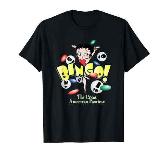 Betty Boop Bingo The Great American Pastime T-Shirt