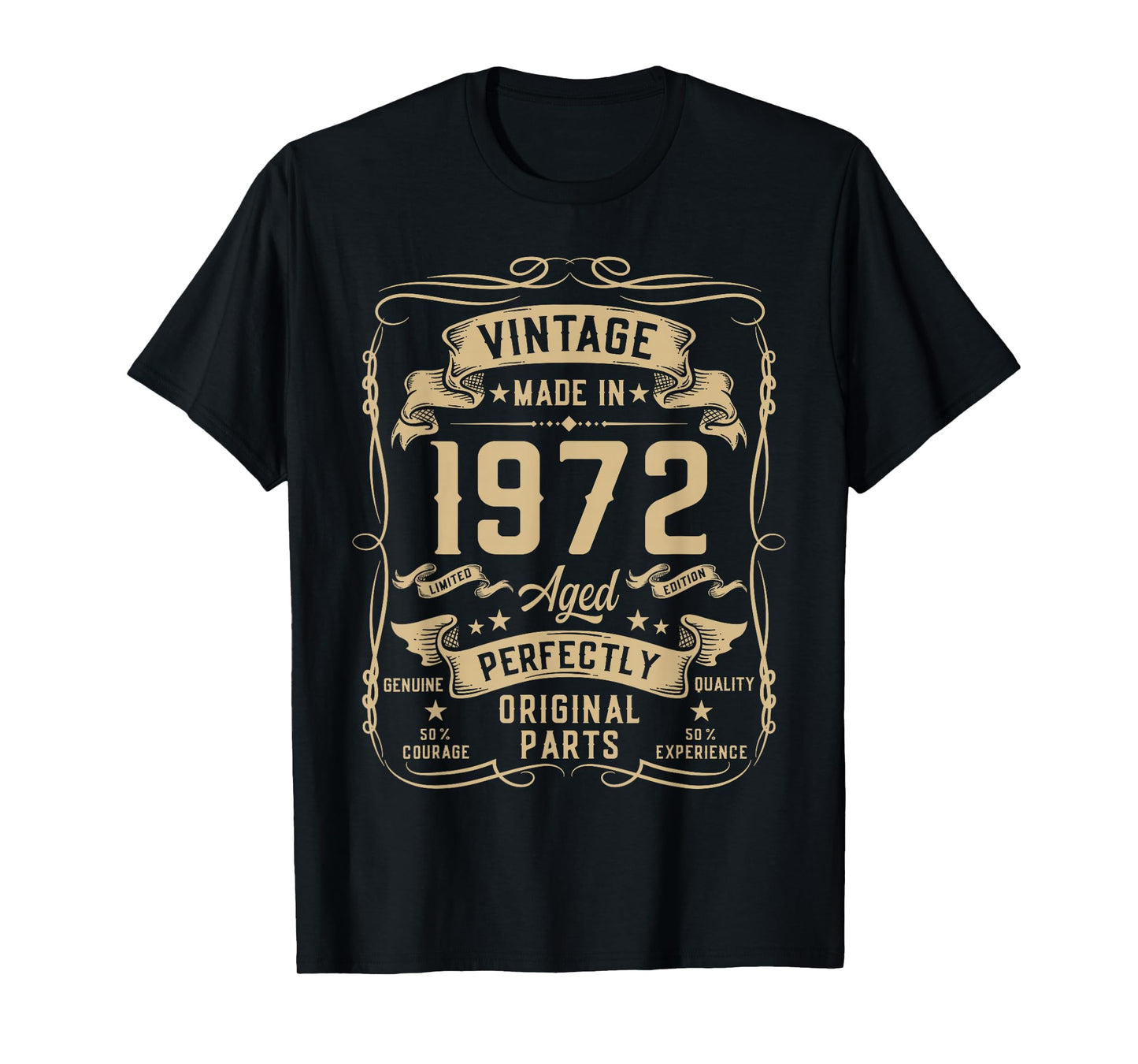 Vintage 1972 54yr 54th Birthday Gifts for Men 54 Years Old T-Shirt