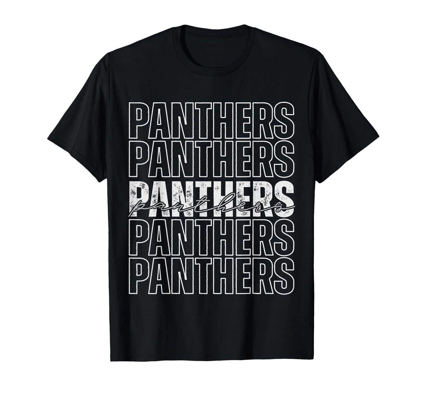 Panthers Mascot Back to School Spirit Sports Team Men Women T-Shirt