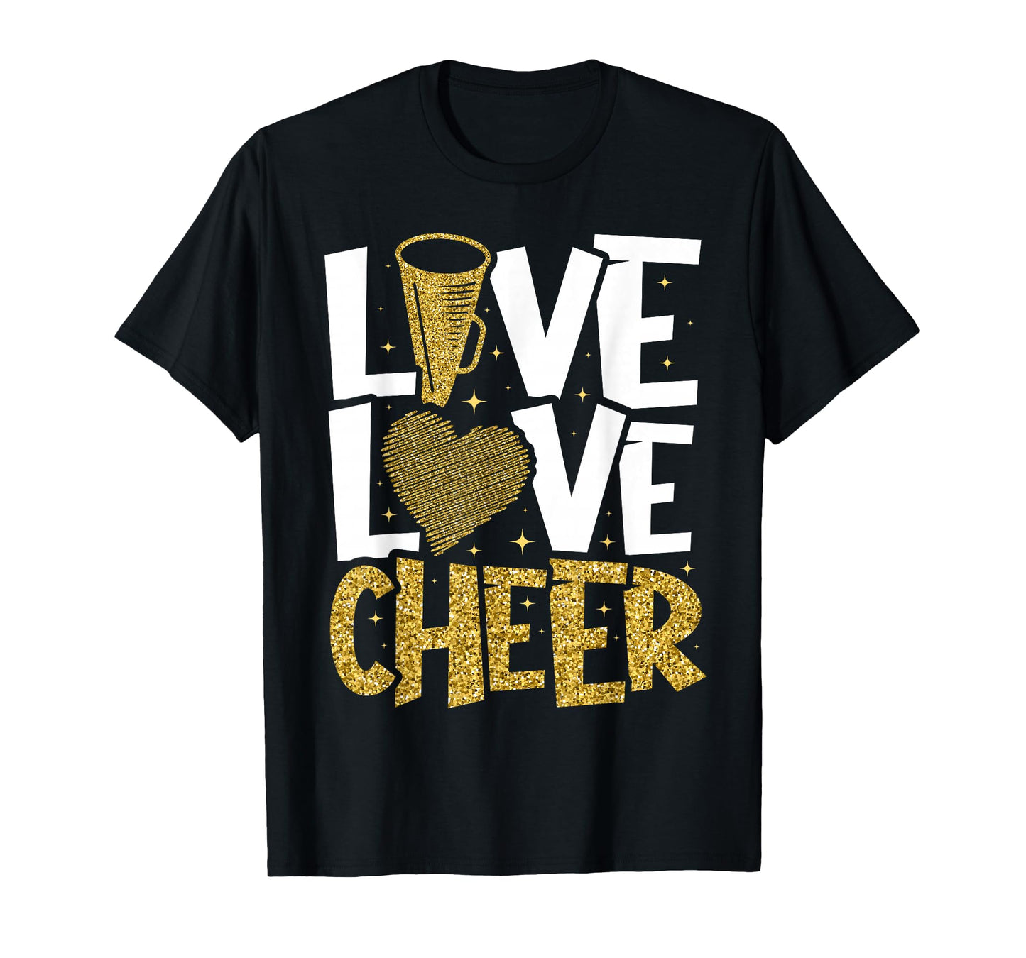Live Love Cheer Girl Cheerleading Cheerleader Women Cheer T-Shirt